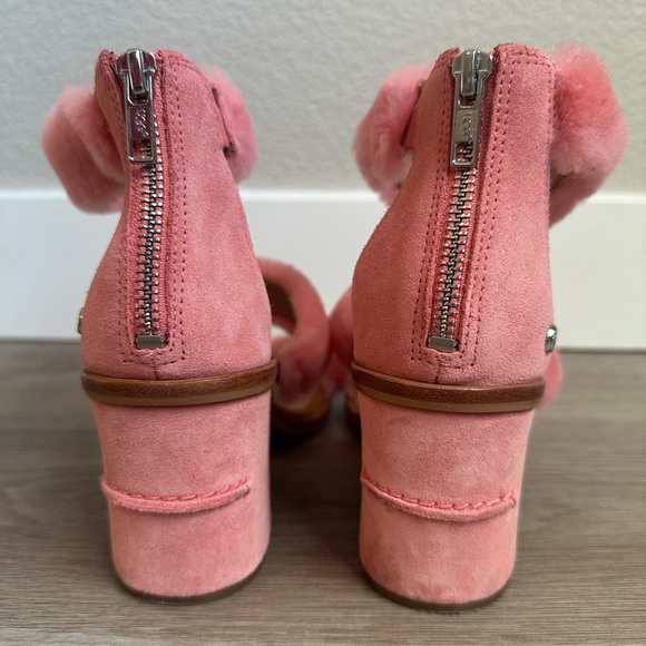 UGG Del Rey Fluff Heel in Pink - Picture 8 of 11
